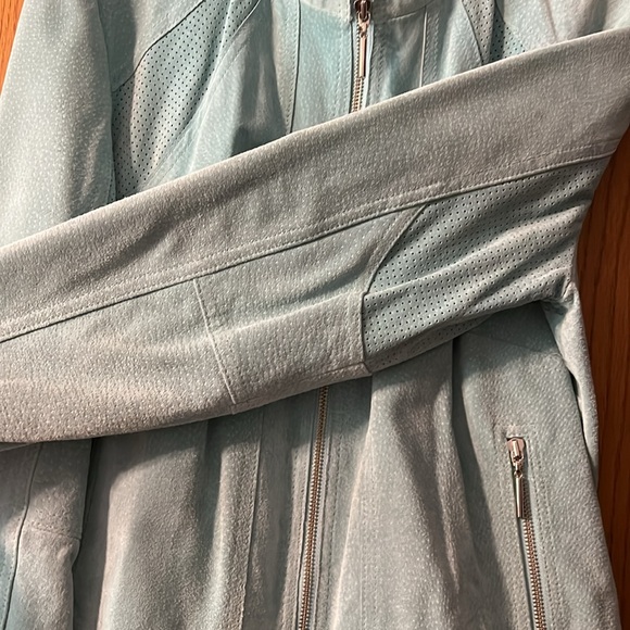 Vintage Leather Suede Zip front jacket - Picture 5 of 11